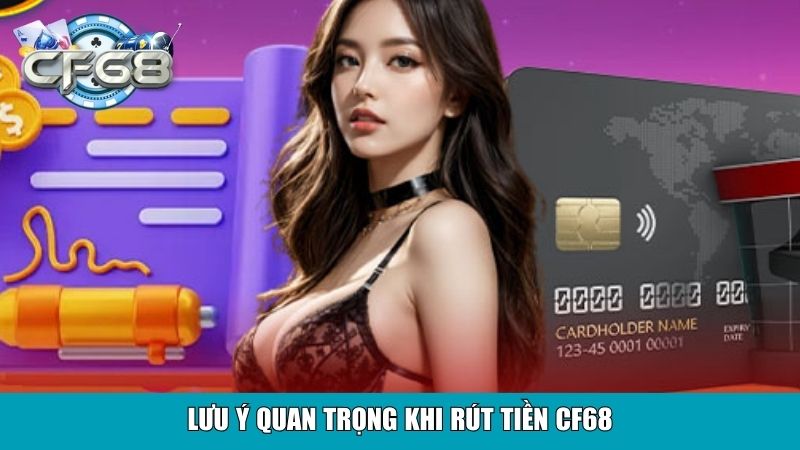 Lưu ý quan trọng khi rút tiền CF68
