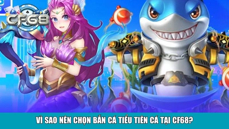 Vì sao nên chọn Bắn Cá Tiểu Tiên Cá tại CF68?